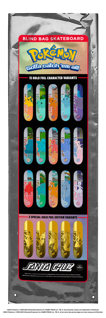 POKÉMON X SANTA CRUZ X BLIND BAG DECKS GOTTA CATCH 'EM ALL