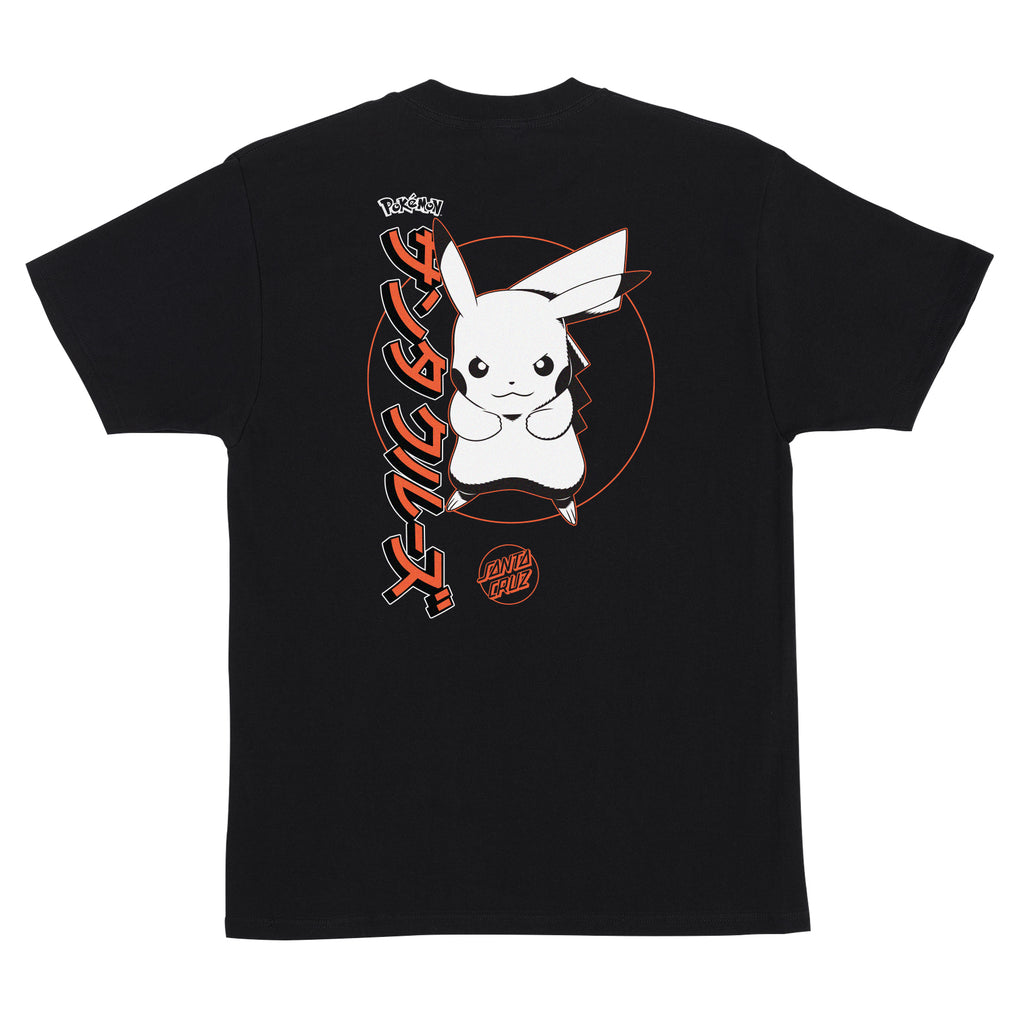 Pokémon Santa Cruz Pikachu Short Sleeve Heavyweight T-Shirt Black