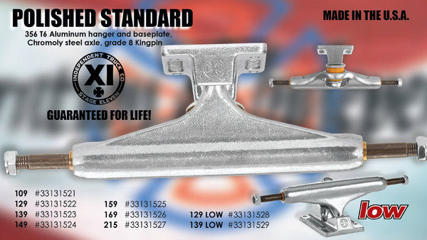 Independent Polished Silver Trucks – 418 SKATE SHOP
