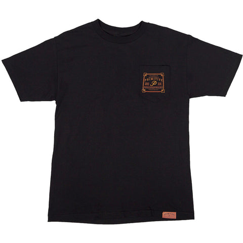 Primitive Skateboarding Authentic Pocket T-Shirt Black