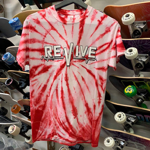 Revive Skateboards Acid Wash Red Lifeline T-Shirt