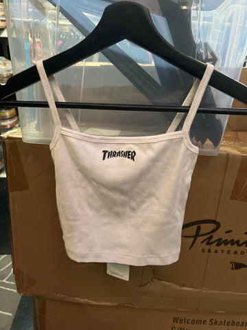 Thrasher Magazine Tank Top Female White