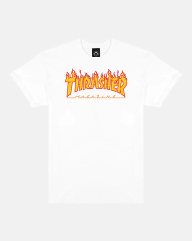 Thrasher Magazine Flame T-Shirt White