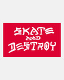Thrasher Magazine Skate and Destroy Sticker Black