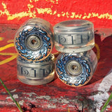 Santa Cruz Slime Balls 60mm 78a Light Ups w/BLUE LED Wheels and bearings