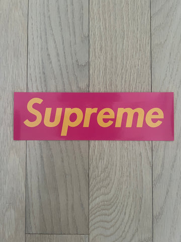 Supreme Sticker Pink