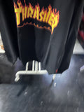 Thrasher Flame Logo Pullover Sweatshirt Gray Winter