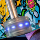 Santa Cruz Slime Balls 60mm 78a Light Ups w/BLUE LED Wheels and bearings