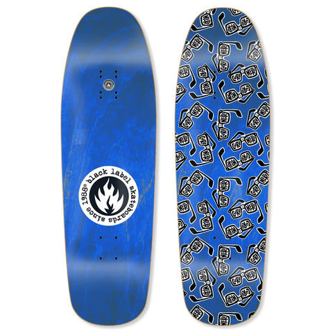 Black Label "CURB NERD" Blue Stain Deck 9.63"