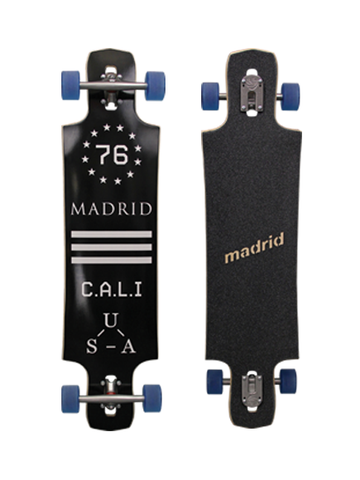 Madrid Black Maniac Riot Longboard Deck 39"