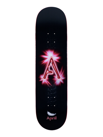 April A Logo Black/Red Deck 8"