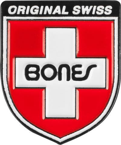 Bones Swiss Shield Lapel Pin