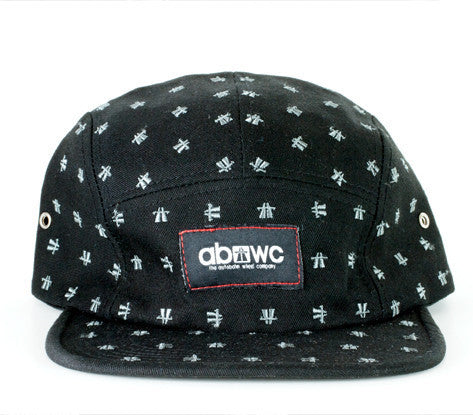 Autobhan Camper Cap 5 Panel - Dots Limited Edition Black Hat