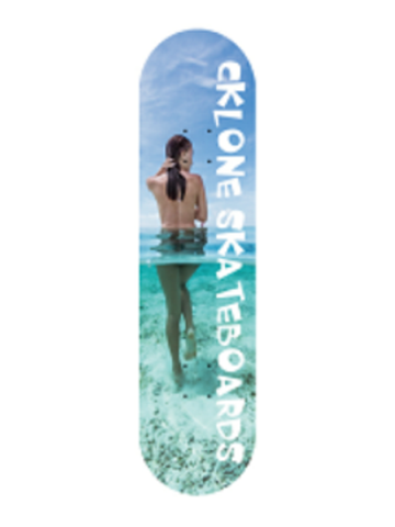 Cklone Beach Girl Skateboard Deck 8"