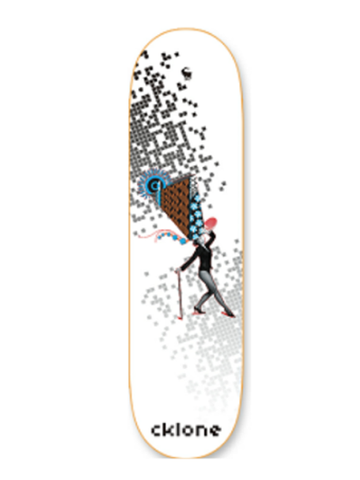 Cklone Pixel Dancing Skateboard Deck 8"