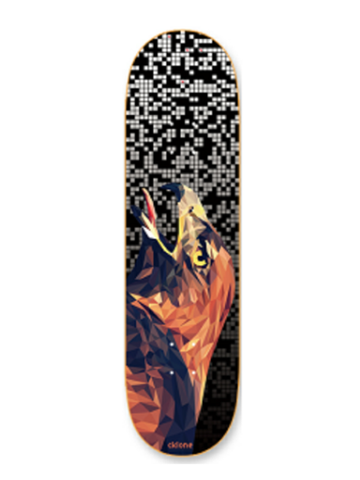 Cklone Pixel Eagle Head Skateboard Deck 8"