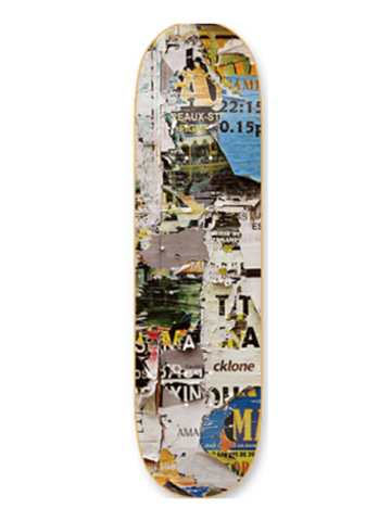 Cklone Ripped Posters Skateboard Deck 8"