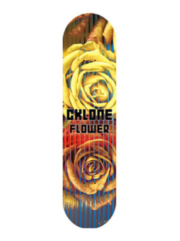 Cklone Rose Flower Skateboard Deck 8"