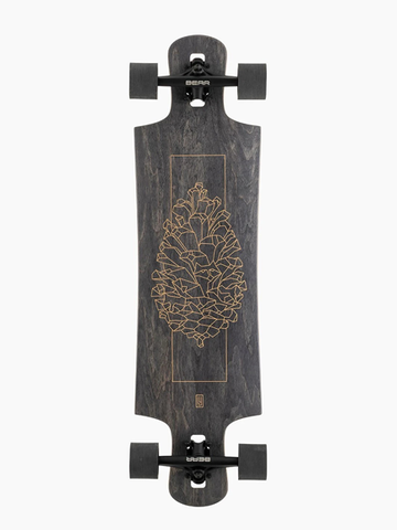 Landyachtz Drop Hammer Black Pinecone Longboard Complete 36"