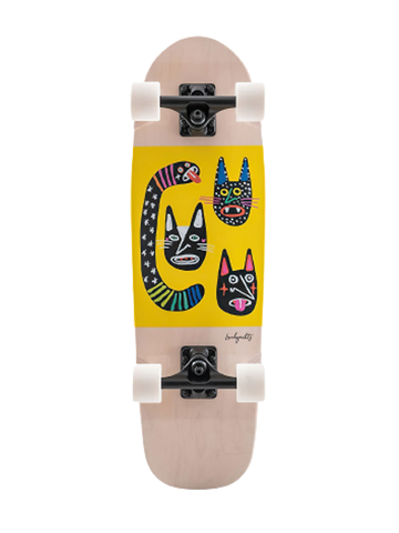 Landyachtz Dinghy Blunt Wild Cats Cruiser Skateboard 28.5"