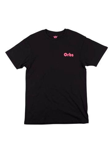 Welcome Skateboards Orbs Ghost 2.0 Tee T-shirt Black/Coral