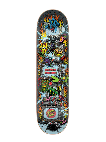 Santa Cruz Braun Game Over Everslick Skateboard Deck 8.25