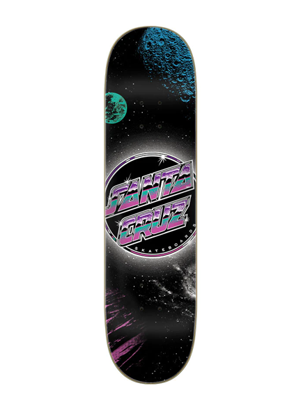 Santa Cruz Chrome Dot Space Everslick Skateboard Deck 8