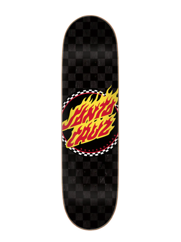Santa Cruz Flame Dot Check Skateboard Deck 8.5"