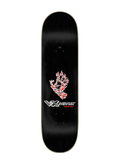 Santa Cruz Flame Hand Sequence VX + Everslick Skateboard Deck 8.25"