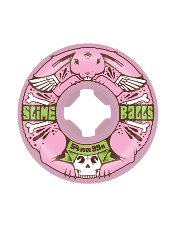 Santa Cruz Slime Balls Skateboard Wheels Jeremy Fish Bunny Speed Balls 54mm 99a