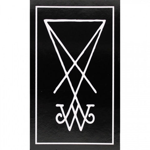 Welcome Symbol Sticker Black/White 4"