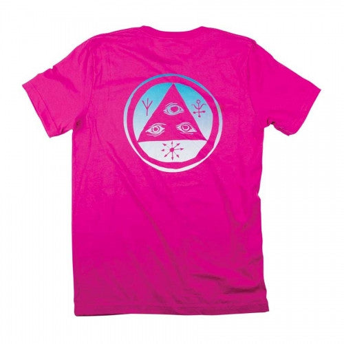 Welcome Talisman T Shirt Pink Blue White