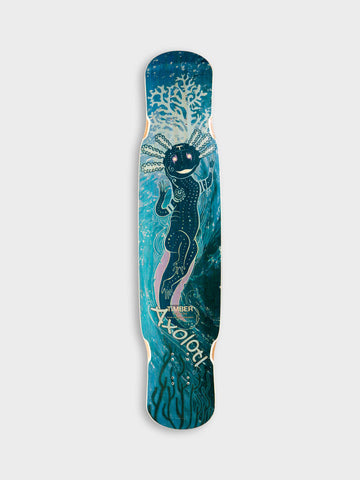 Timber Boards Axolotl Longboard Deck 41" (Dancing and Freestyle) with Dancer Grip