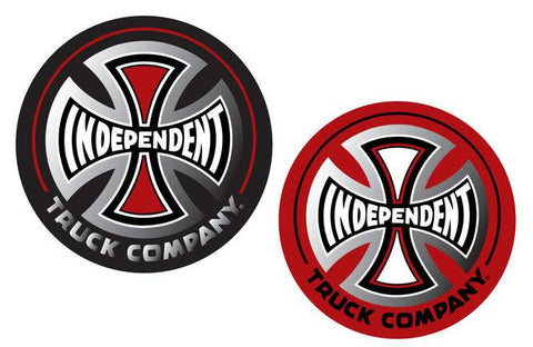 Independent Truck Co Foil Sticker Black / Red 3"
