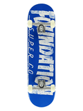 Foundation Thrasher Blue Skateboard Complete 8"