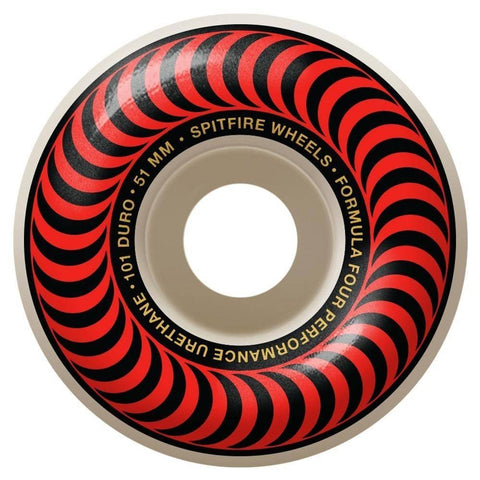 Spitfire Wheels F4 Classic Red 51mm 101a