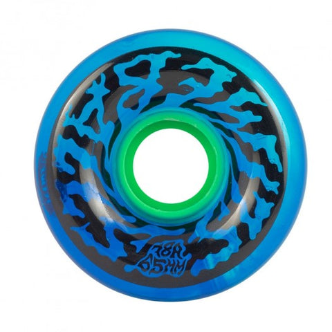 Santa Cruz Slime Balls Wheels Transparent Blue Swirl 65mm