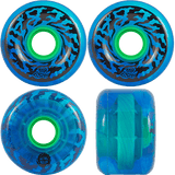 Santa Cruz Slime Balls Wheels Transparent Blue Swirl 65mm